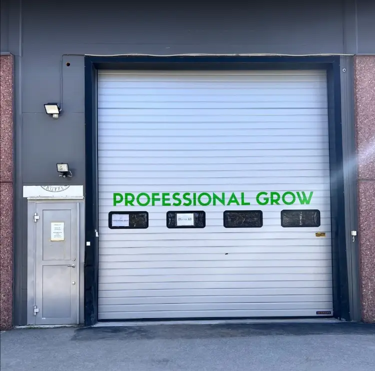Professional Grow garage lagerbutik port